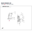 REAR FENDER, RH product image