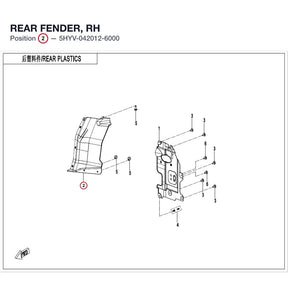 REAR FENDER, RH product image