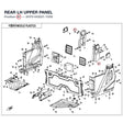 REAR LH UPPER PANEL product image