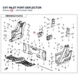 CVT INLET PORT DEFLECTOR product image