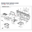 FENDER FRONT SERVICE COVER product image
