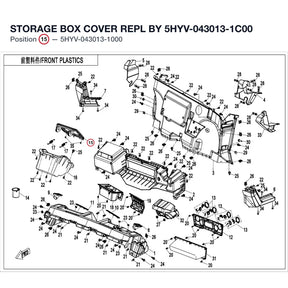 STORAGE BOX COVER REPL BY 5HYV-043013-1C00 product image
