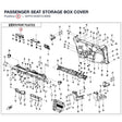 PASSENGER SEAT STORAGE BOX COVER product image