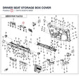 DRIVER SEAT STORAGE BOX COVER product image