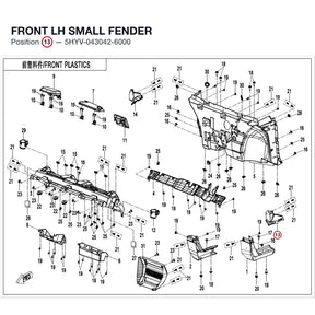 FRONT LH SMALL FENDER product image