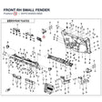 FRONT RH SMALL FENDER product image