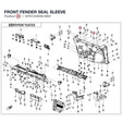 FRONT FENDER SEAL SLEEVE product image