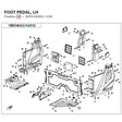 FOOT PEDAL, LH product image