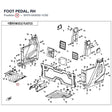 FOOT PEDAL, RH product image