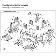 FOOTREST SERVICE COVER product image