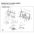 DRIVER SEAT LH LOWER FENDER product image