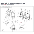 MAIN SEAT LH LOWER SOUNDPROOF MAT product image
