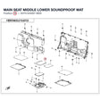 MAIN SEAT MIDDLE LOWER SOUNDPROOF MAT product image