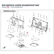 EPB SERVICE COVER SOUNDPROOF MAT product image