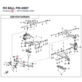 RH BALL PIN ASSY product image