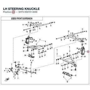 LH STEERING KNUCKLE product image