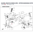 GUARD, REAR RH SWING ARM - INTERCHANGEABLE WITH  5HY0-060401 product image