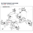 RH FRONT BRAKE FLUID HOSE product image