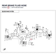 REAR BRAKE FLUID HOSE product image