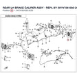 REAR LH BRAKE CALIPER ASSY product image
