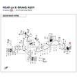 REAR LH E-BRAKE ASSY product image