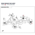 REAR BRAKE PAD ASSY product image