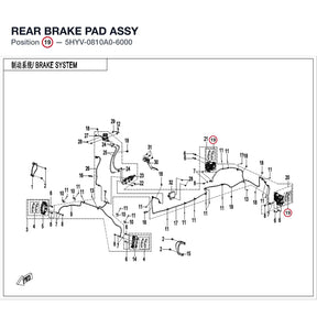 REAR BRAKE PAD ASSY product image