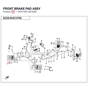 FRONT BRAKE PAD ASSY product image