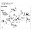 REAR BRAKE PAD ASSY product image