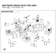 ABS FRONT BRAKE INLET PIPE ASSY product image