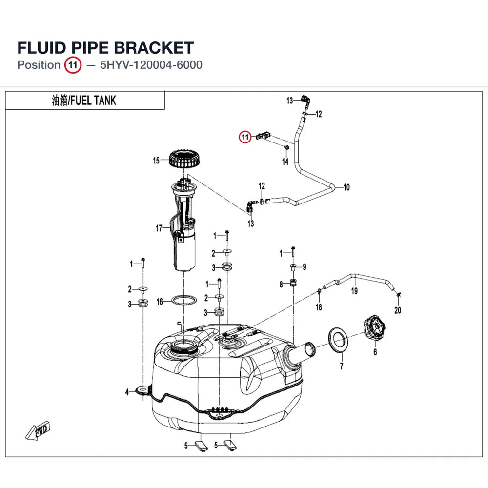 FLUID PIPE BRACKET product image