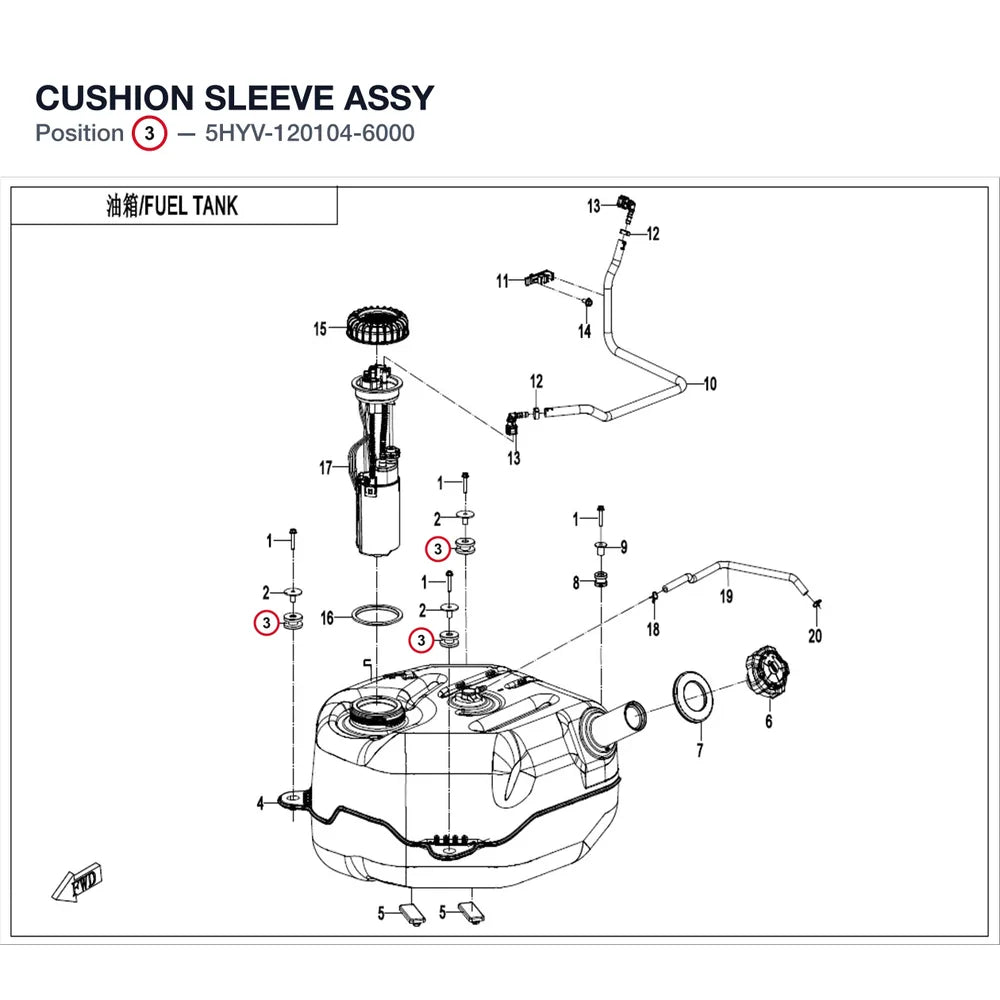 CUSHION SLEEVE ASSY product image