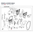FRONT LH DOOR CABLE product image