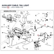 AUXILIARY CABLE, TAIL LIGHT product image