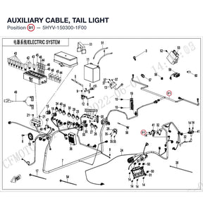 AUXILIARY CABLE, TAIL LIGHT product image