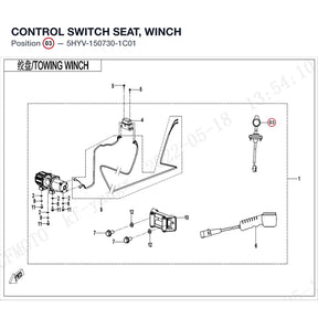 CONTROL SWITCH SEAT, WINCH product image