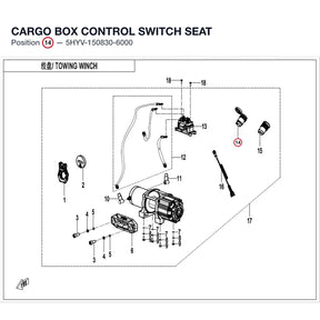CARGO BOX CONTROL SWITCH SEAT product image
