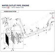 WATER OUTLET PIPE, ENGINE product image