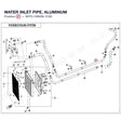 WATER INLET PIPE, ALUMINUM product image