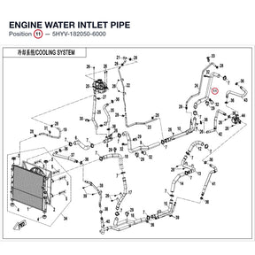 ENGINE WATER INTLET PIPE product image