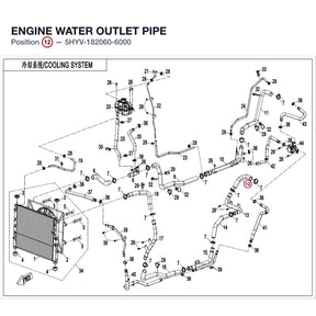 ENGINE WATER OUTLET PIPE product image