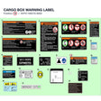 CARGO BOX WARNING LABEL product image