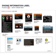 ENGINE INFORMATION LABEL product image