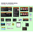 ENGINE OIL WARNING DECAL product image