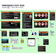 EMERGENCY EXIT SIGN product image