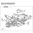 REAR LICENSE BRACKET product image