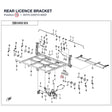 REAR LICENCE BRACKET product image