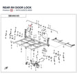 REAR RH DOOR LOCK product image
