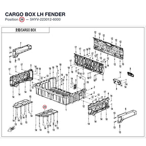 CARGO BOX LH FENDER product image