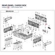 REAR PANEL, CARGO BOX product image